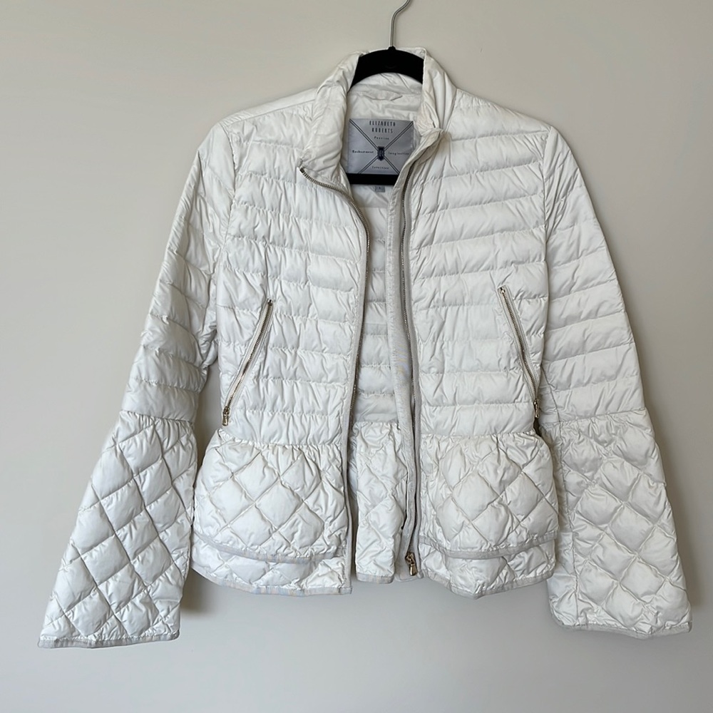 Elizabeth Robert's Peplum Puffer Coat